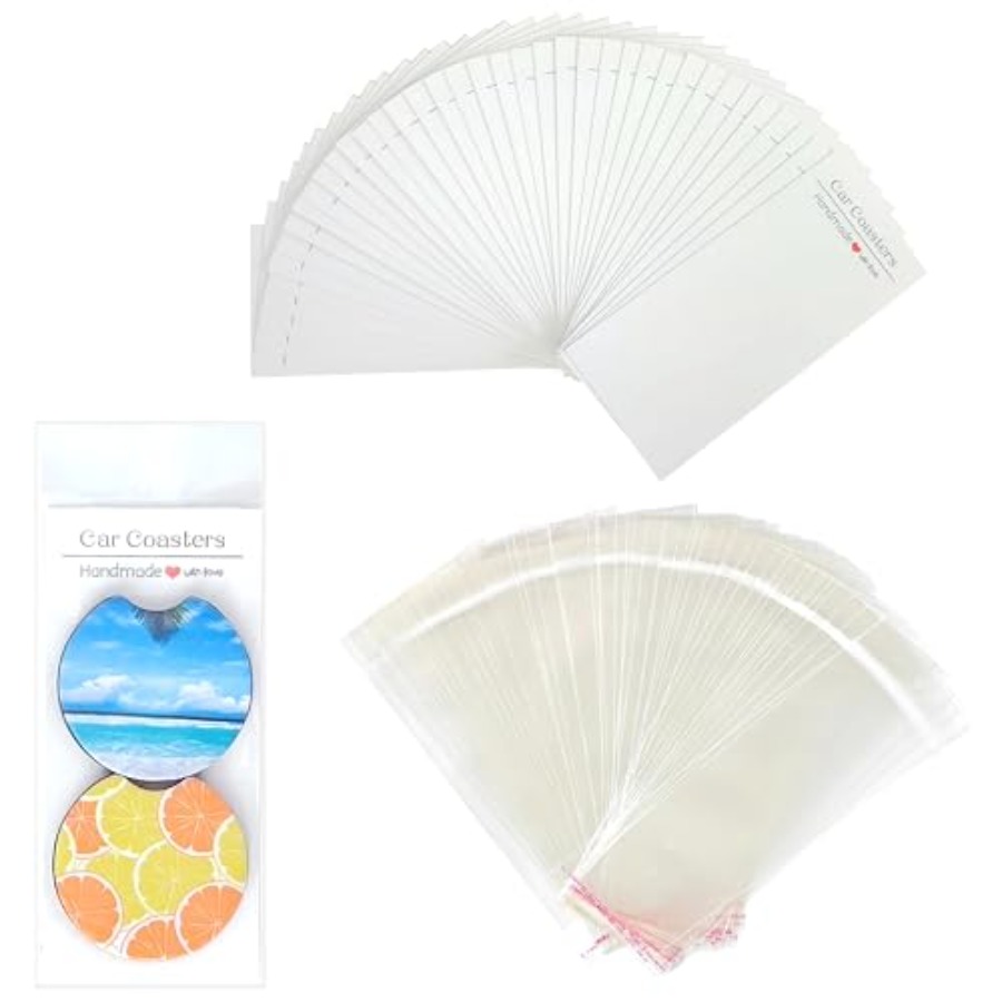 Coaster Sublimation Blank - Sets Car Coaster Packaging for Selling,