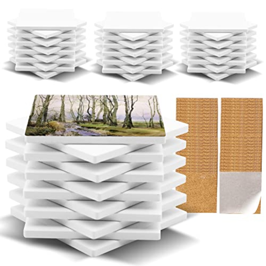 48 Pack Sublimation Blanks Coa - Ceramic Tile Blank ulasan dan harga