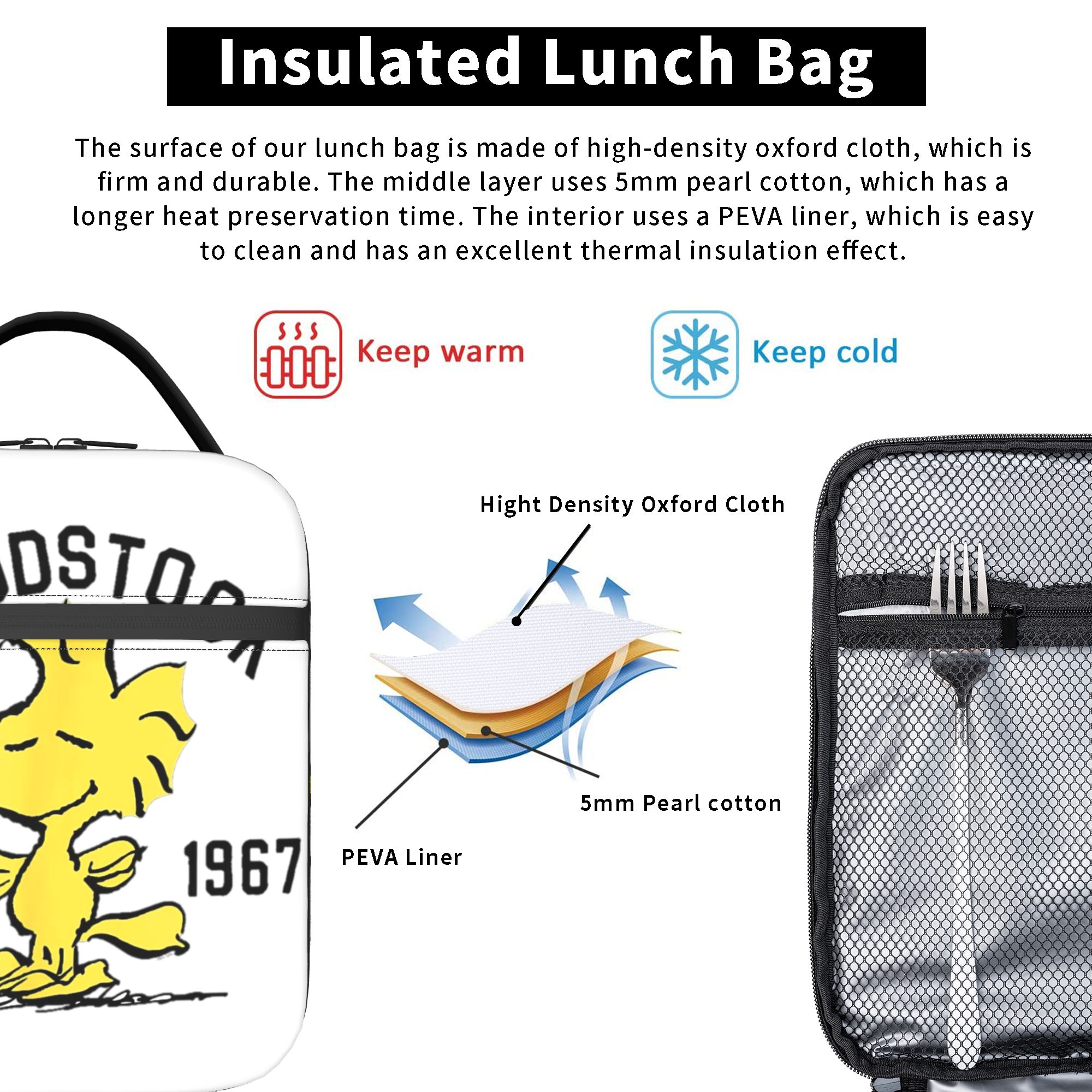 Peanuts Woodstock Snoopy Insul - Tote Bag Sublimation ulasan dan harga