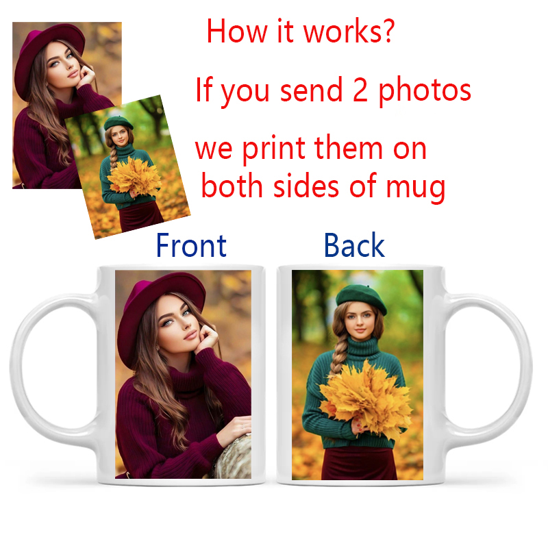 Personalized Your Photo Mug, C - Sublimation Mug White ulasan dan harga