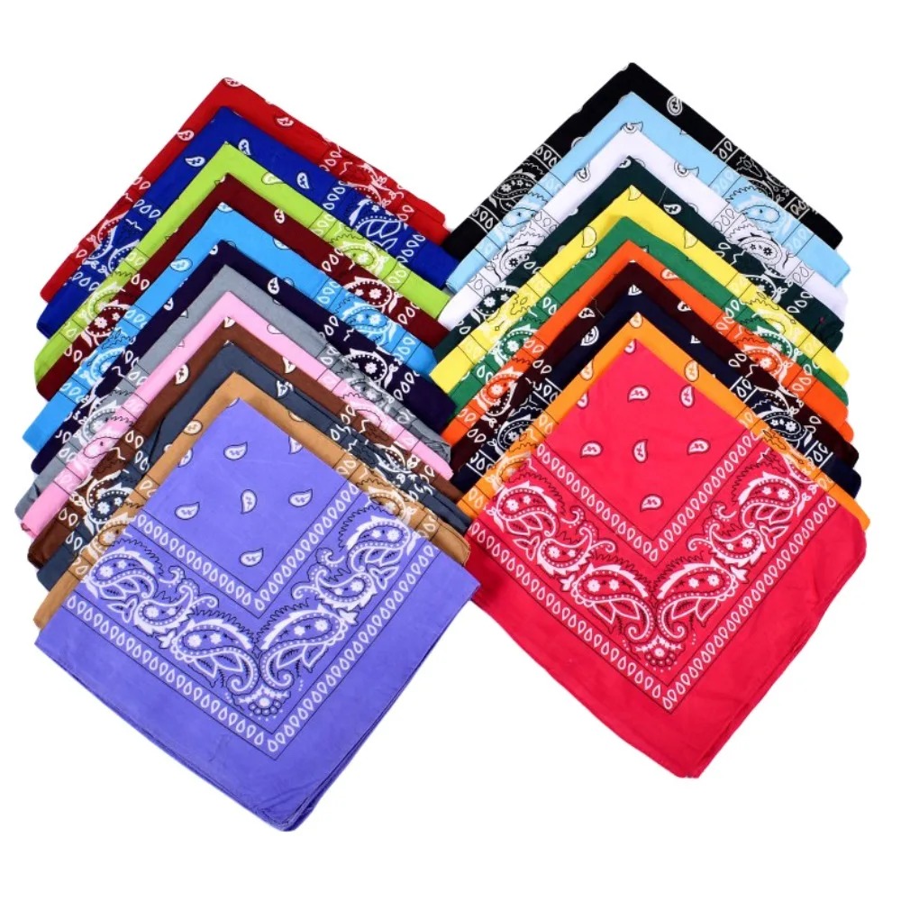 Hip Hop Cowboy Paisley Scarf L - Bandana Blank White ulasan dan harga