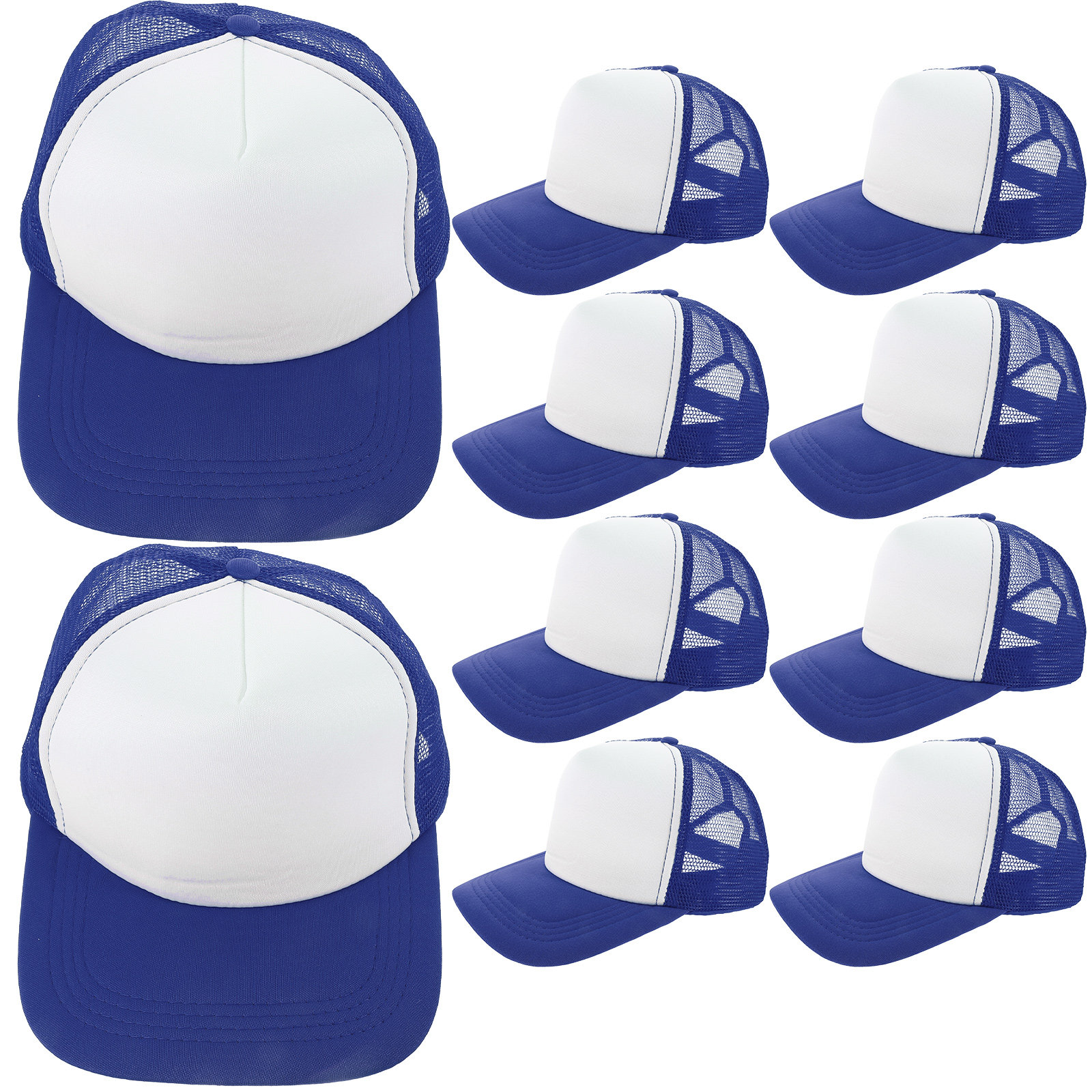 10Pcs Blank Mesh Baseball Hats - Hat Sublimation Blank ulasan dan harga