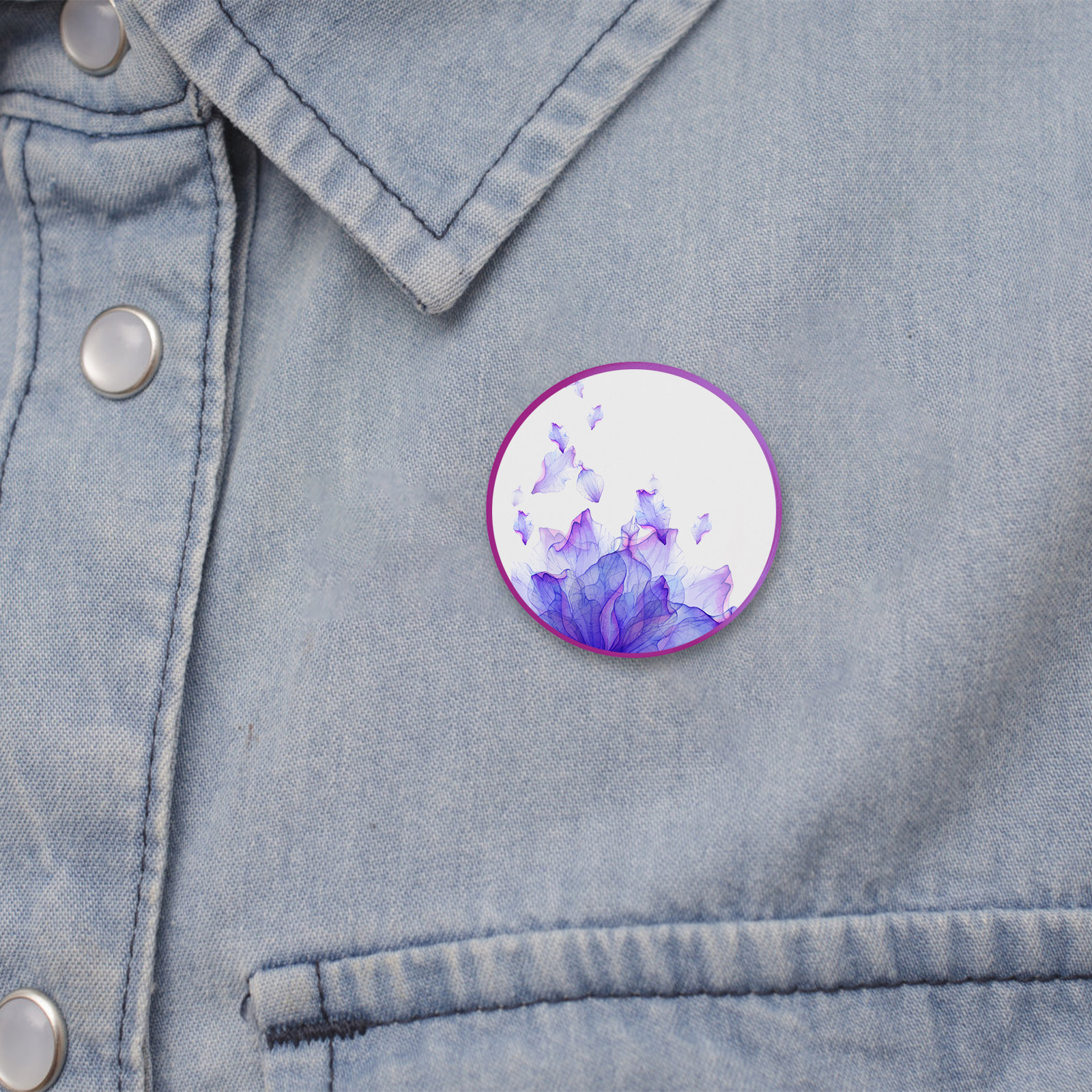 100Pcs Smooth Flat Round Blank - Button Badge Blank ulasan dan harga