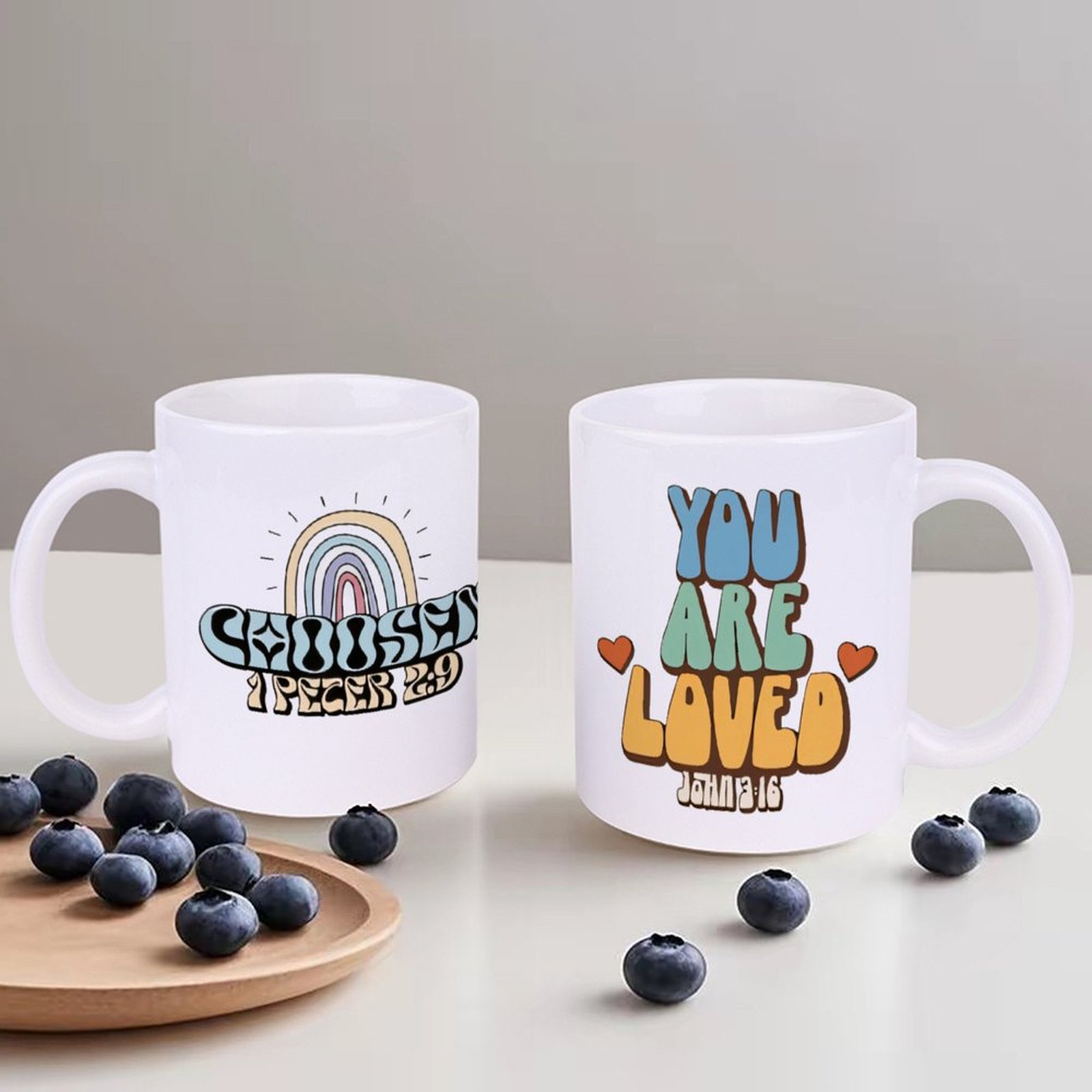 A Rainbow And A Rainbow With T - Sublimation Mug White ulasan dan harga