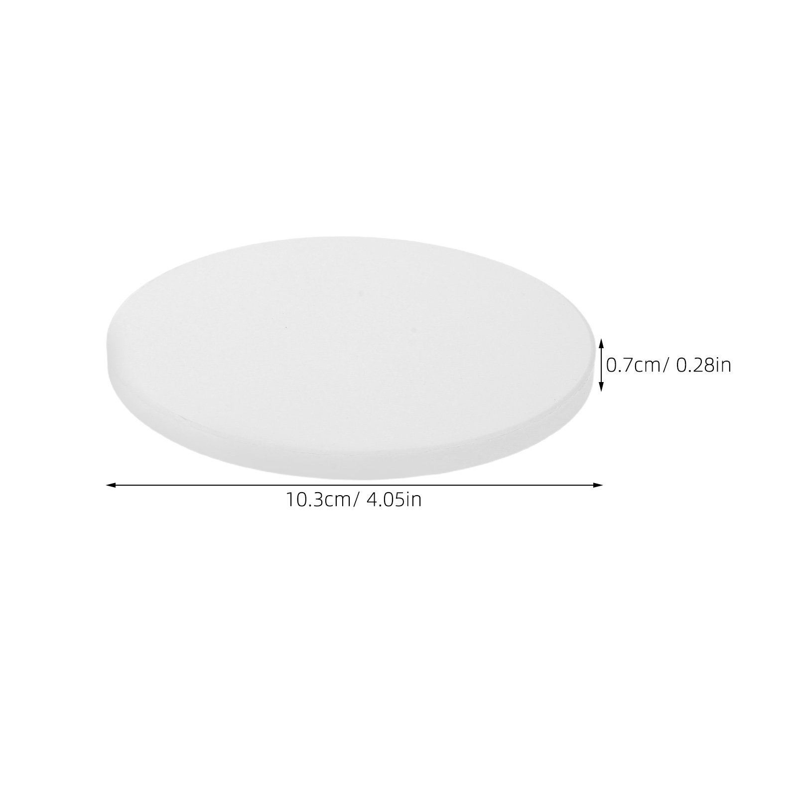 12Pcs White Round Ceramic Coas - Coaster Sublimation Blank ulasan dan harga
