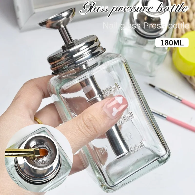 Nail glass bottle press funnel - Water Bottle Blank ulasan dan harga