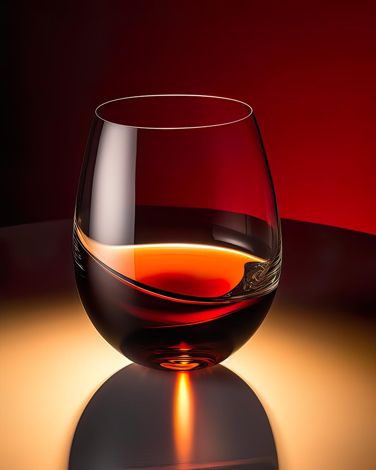 Stemless Wine Glasses Set of 4 - Tumbler 20Oz White ulasan dan harga