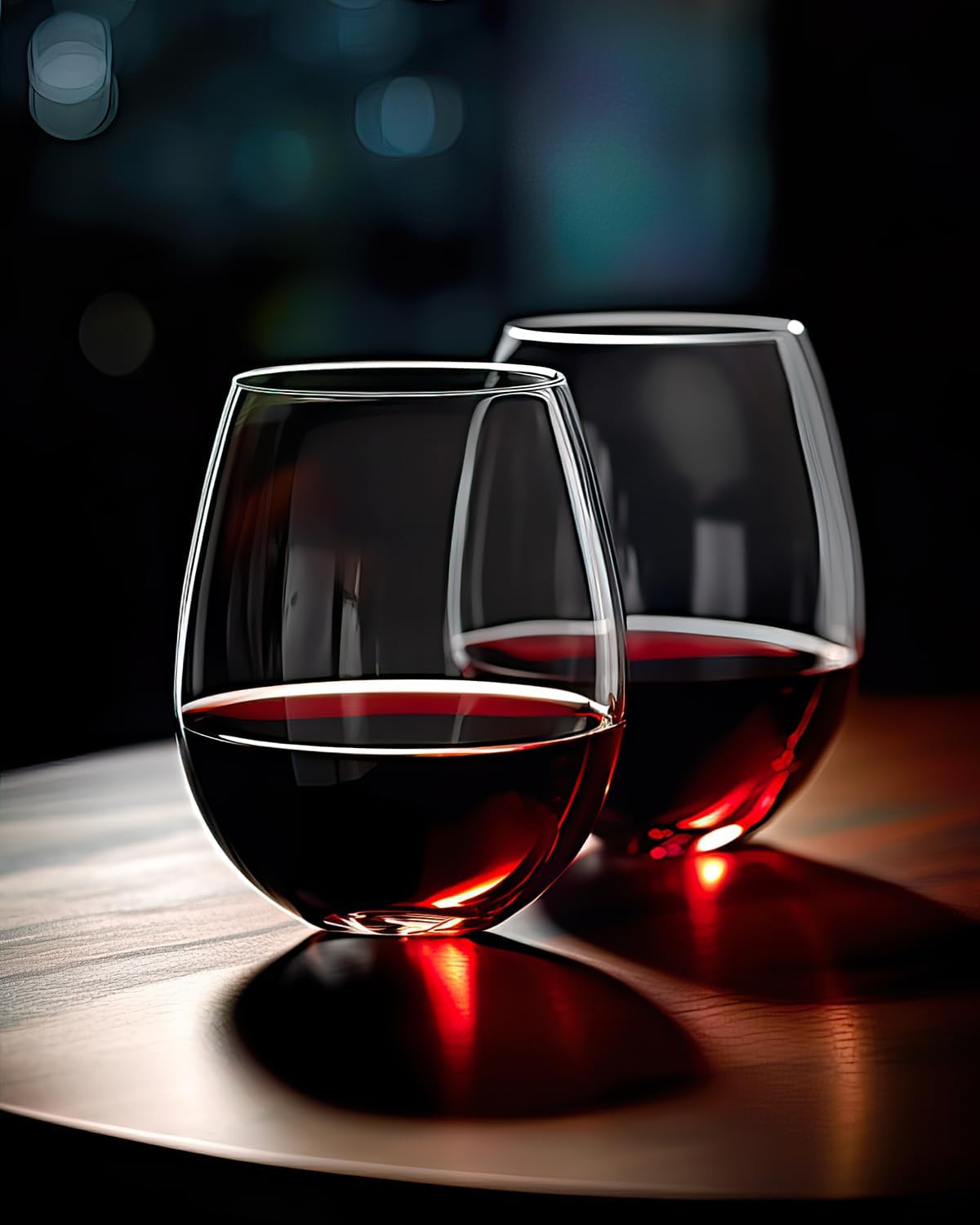 Stemless Wine Glasses Set of 4 - Tumbler 20Oz White ulasan dan harga